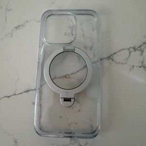 Blue and Clear Protective Case for iPhone 15 Pro